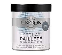 Libéron Peinture décorative L'éclat Pailleté, Gris comète, 500ml