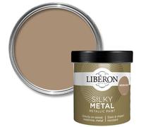 Libéron Peinture métallique soyeuse pour métal - Finition brillante - Brillance riche - Sans sous-couche - Haute couvrance - Brillant doré lune 500 ml
