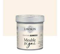 Libéron - Peinture Meuble Signé Velours - Bois Intérieur - Sans Sous-couche - Résistante aux taches - Lessivable - Décoration et Rénovation Meuble et Objets - 16 Teintes - Blanc Poudré - 0,5L