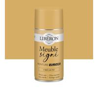 Libéron - Peinture Meuble Signé Velours - Bois Intérieur - Sans Sous-couche - Résistante aux taches - Lessivable - Décoration et Rénovation Meuble et Objets - 16 Teintes - Ciré Jaune -aérosol 300ml