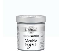 Libéron - Peinture Meuble Signé Velours - Bois Intérieur - Sans Sous-couche - Résistante aux taches - Lessivable - Décoration et Rénovation Meuble et Objets - 16 Teintes - Blanc Moderniste - 0,5L