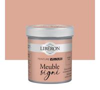 Libéron - Peinture Meuble Signé Velours - Bois Intérieur - Sans Sous-couche - Résistante aux taches - Lessivable - Décoration et Rénovation Meuble et Objets - 16 Teintes - Marbre Rose - 0,5L