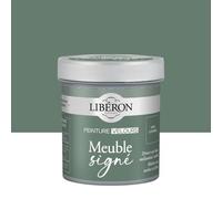 Libéron Peinture Meuble Signé Velours Vert Cendré - 0,5L | Bois Intérieur, Sans Sous-couche, Résistante aux taches, Lessivable, Décoration et Rénovation Meuble et Objets, 16 Teintes