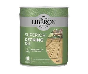Liberon Supérieur Plancher Huile Transparent 2.5L Résistant Aux UV Exterior Bois