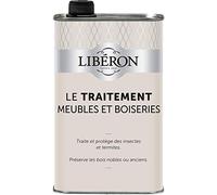 Libéron Traitement Meubles et Boiseries 1L | Traite et protège des insectes et des termites, Préserve les bois nobles ou anciens