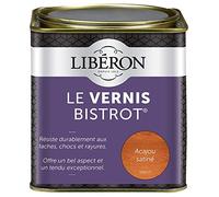Libéron - Vernis bistrot - Vernis bois - Meubles Boiseries Objets - Très haute qualité - Anti-taches - Anti-chocs et rayures - Tendu bon - Incolore Brillant - 0,5L