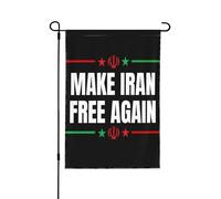 Libérons l'Iran à nouveau ! Soutenez la liberté des Iraniens ! Bannière de jardin 30 x 45 cm