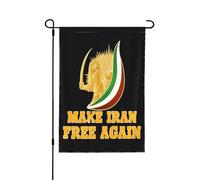 Libérons l'Iran à nouveau ! Soutenez la liberté des Iraniens ! Bannière de jardin 30 x 45 cm