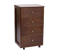 Liberoshopping Chariot de Cuisine Commode Giada avec roulettes et Carreaux de céramique Maison Jardin (Noyer)