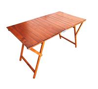 LIBEROSHOPPING.eu - LA TUA CASA IN UN CLICK Table Pliante Laura Katia avec Rayures en Bois 70 x 140 cm (Cerise)