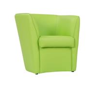 LIBEROSHOPPING.eu - LA TUA CASA IN UN CLIK Fauteuil de Chambre en Cuir écologique Valentina rembourré de Haute qualité (Vert Citron)