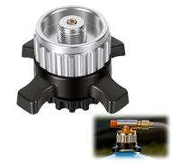 Libershine Adaptateur de Cartouche de gaz Compatible avec Campingaz CV Easy Clic/Easy Clic vers Valve à vis EN417 Gaz, Raccord à baïonnette vers raccord fileté 7/16" pour réchauds de Camping