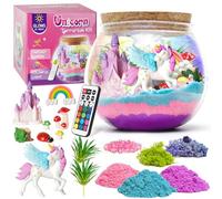 Libershine Cadeaux Licorne, Kit Terrarium DIY avec Jouet Licorne pour Filles et Garçons, Kit D'art et D'artisanat pour Enfants, Veilleuse DIY Kids pour Filles de 3 4 5 6 7 8+ Ans