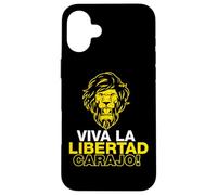 Libertarisme Viva LA Libertad CARAJO! Milei Président Coque pour iPhone 16 Plus