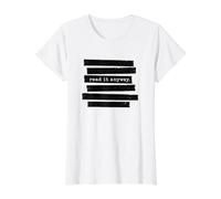 Liberté de Lire des Livres Interdits | Lutte Contre l'interdiction des Livres T-Shirt Graphique avec Valeur, Femme, Blanc, XL