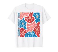 Liberté Démocratie Vérité Boho Floral Anti-Trump 4 Juillet T-Shirt
