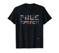 Liberté d'expression - Drapeau Anglais Vintage découpé T-Shirt