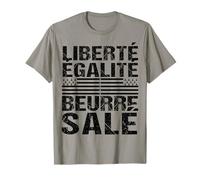 Liberté Égalité Beurre Salé Humour Breton Cadeau Bretagne T-Shirt