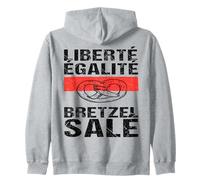 Liberté Égalité Bretzel Salé Humour Alsacien Cadeau Alsace Sweat à Capuche