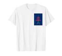 Liberté Égalité Chardonnay Funny Tour Eiffel Vin T-Shirt Graphique avec Valeur, Homme, Blanc, S