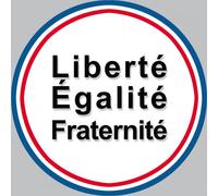Liberté Égalité Fraternité - 20cm - Sticker/Autocollant