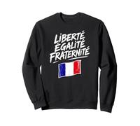 Liberté Égalité Fraternité Croquis Drapeau France Sweatshirt