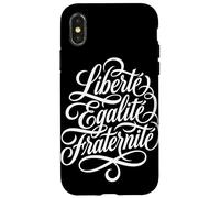 Liberté Égalité Fraternité Devise Française Coque pour iPhone X/XS