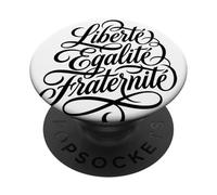 Liberté Égalité Fraternité Devise Française PopSockets PopGrip Adhésif