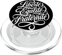 Liberté Égalité Fraternité Devise Française PopSockets PopGrip pour MagSafe