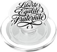 Liberté Égalité Fraternité Devise Française PopSockets PopGrip pour MagSafe