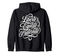 Liberté Égalité Fraternité Devise Française Sweat à Capuche