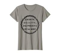 Liberté, égalité, fraternité ou Mort - Jacobin T-Shirt, Femme, Ardoise, M