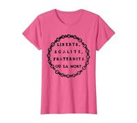 Liberté, égalité, fraternité ou Mort - Jacobin T-Shirt, Femme, Rose Chiné, M