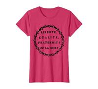 Liberté, égalité, fraternité ou Mort - Jacobin T-Shirt, Femme, Rouge Chiné, XS