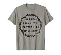 Liberté, égalité, fraternité ou Mort - Jacobin T-Shirt, Homme, Ardoise, M