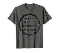 Liberté, égalité, fraternité ou Mort - Jacobin T-Shirt, Homme, Asphalte, 6XL