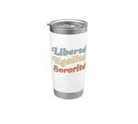 Liberté Egalité Sororité Seventies pour sœurs et copines Gobelet isotherme en acier inoxydable double paroi