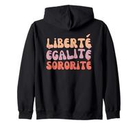 Liberté Egalité Sororité Seventies pour sœurs et copines Sweat à Capuche