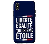 Liberté, Egalité, Troisième Étoile France FRA Coque pour iPhone X/XS
