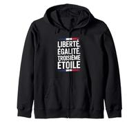 Liberté, Egalité, Troisième Étoile France FRA Sweat à Capuche
