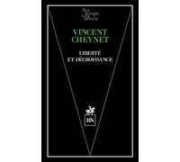 Liberté et décroissance - Vincent Cheynet - R & N Eds - broché - Essai