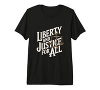 Liberté et Justice pour Tous | Déclaration Patriotique emblématique T-Shirt Haut de Gamme