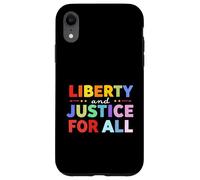 LIBERTÉ et Justice pour Tous Égalité Coque pour iPhone XR