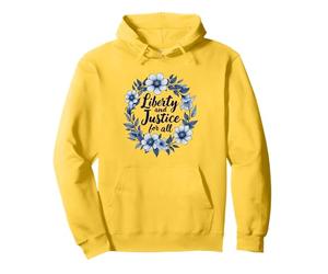 Liberté Et Justice pour Tous Fleurs Sweat à Capuche