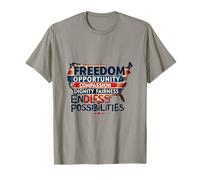 Liberté Opportunité Compassion Dignité Équité Infini T-Shirt