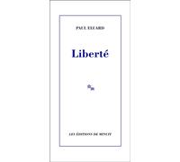 Liberté - Paul Eluard - Minuit - broché - Poésie