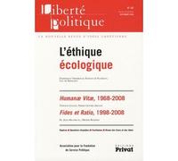 Liberte politique n42 l'ethique ecologique 09-2008 Collectif (Auteur)