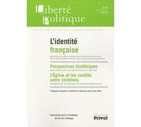 Collectif – Liberté Politique N° 48 – L'identité française – Broché