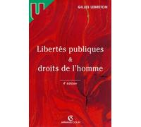 Libertes Publiques Et Droits De L'Homme. 4eme Edition