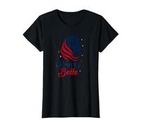 Liberty Belle Étoiles patriotiques pour Filles Rouge Blanc Bleu T-Shirt, Femme, Noir, XL